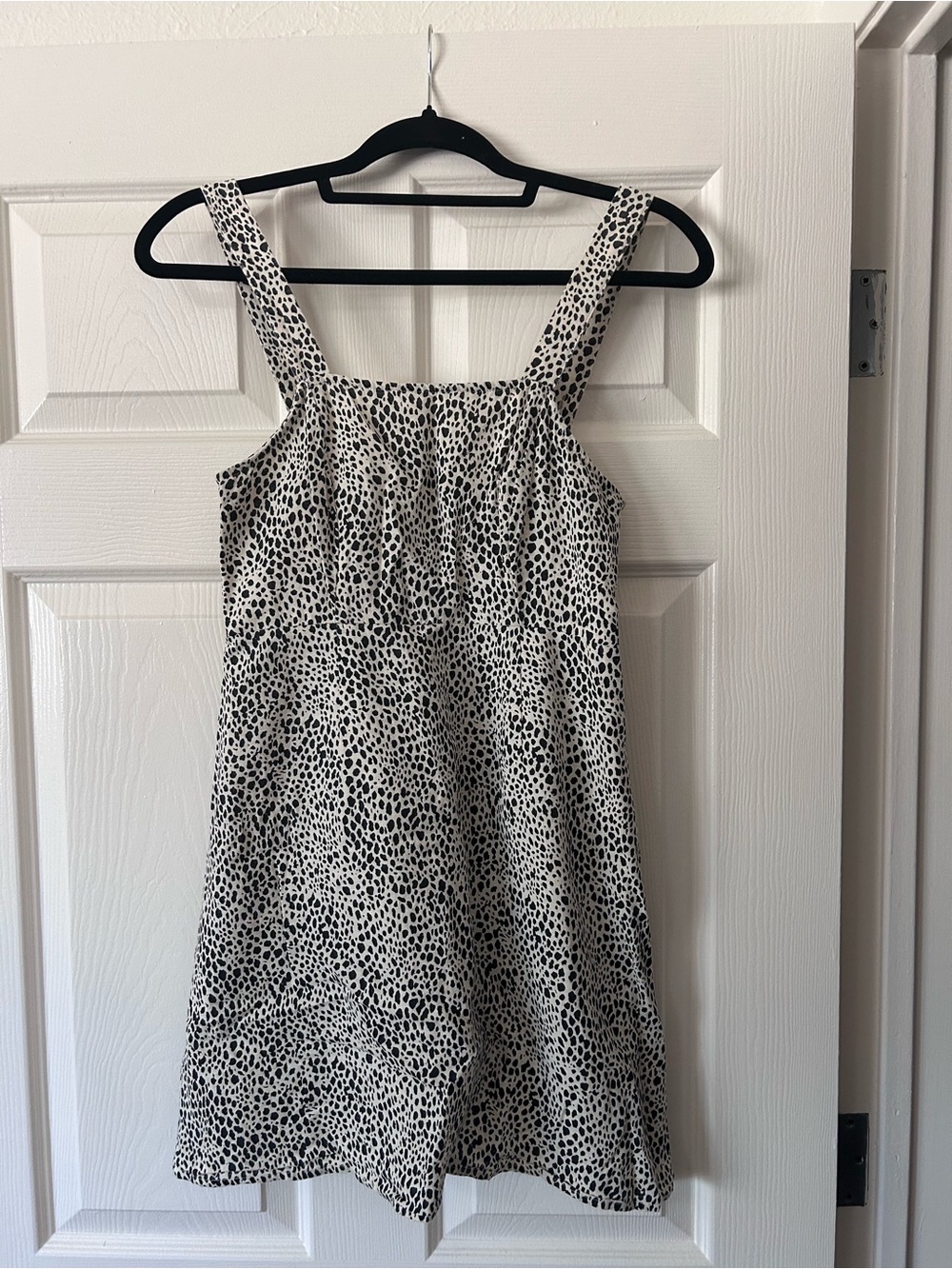 American Eagle Outfitters Black and White Spotted Mini Dress